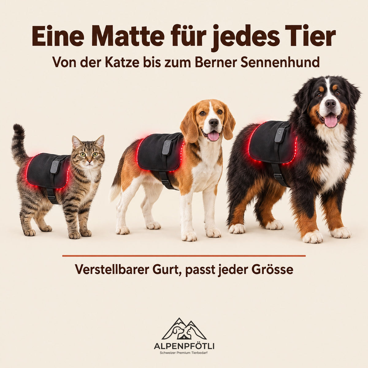 Eine Matte für Katzen und Hunde jeder Grösse