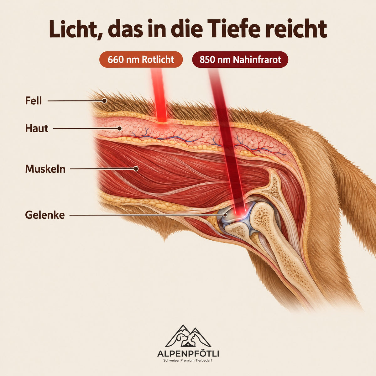 So wirkt Rotlicht und Nahinfrarot